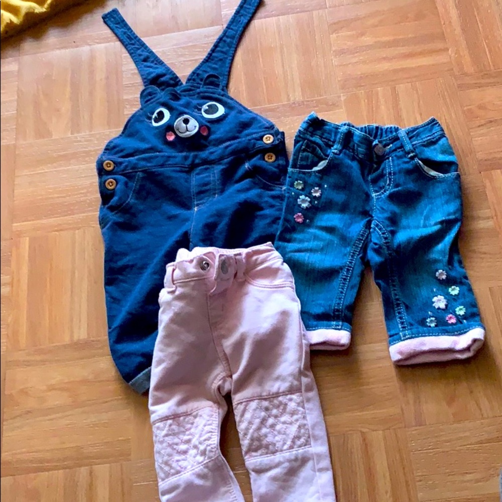 Baby jeans and overalls